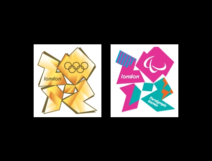 Logos for the London 2012 Olympics and Paralympics