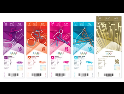 Ticket designs for the London games